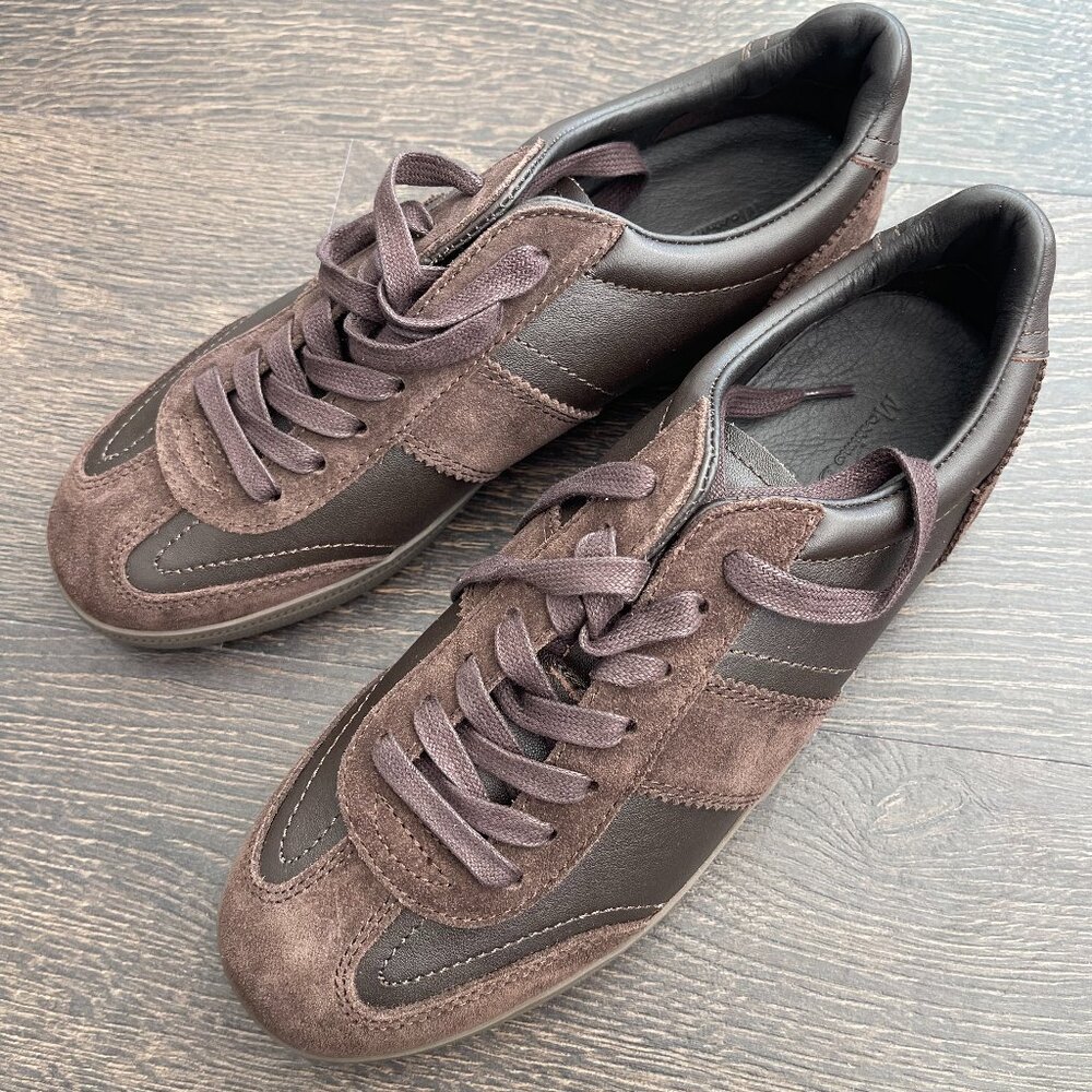 Massimo Dutti Women's Leather & Suede Sneakers 40